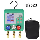 Electronic fluoride count display manifold tester Refrigerant vacuum gauge Air conditioning leak detection R134