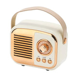 New Bluetooth Speaker Retro Mini Portable Stereo Plug-in Radio Wireless Intelligent