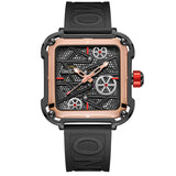 Fashion Men's Watch ONOLA Hollow Full Automatic Luxury Watches Men Silicone Tape Waterproof Wristwatch Clock