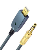 USB Electric Accessories Audio Connector Cord Adapter 6.35mm Guitar Cable Interface