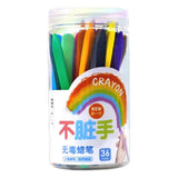 Wax Colorful Triangle Crayons Kids Safe Odorless Waterproort Supplies for Preschoolers Mini Crayon Stic