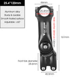 Adjustable Bicycle Variable 60 Degree Angle Aluminum Alloy Handlebar Riser Road Bike Front Fork Stem Adapter