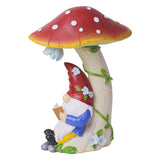 Solar Mushroom Gob Gnome Statue Garden Light IP65 Waterproof Resin Landscape Lamp Creative for Housewarming Gifts