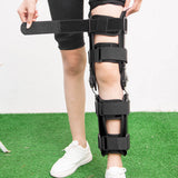 Knee Support Orthosis Adjustable Adult Leg Support Hinged Knee Brace for Post Op Knee Injury Recovery