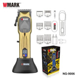 2024New WMARK NG-9006 Oil Head Electric Clipper 10000-9000 Speed Charging with LCD Digital Display Hair Trimmer