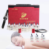 10/19 Cans Vacuum Hansol Acupunture Cupping Therapy Set Suction Cups Body Massager Pain Relief Guasha Ventosa Mase Facial Jars