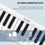 M-VAVE S-25mini Rechargeable 25-Key Control USB Keyboard MIDI Controller 25 Velocity Sensitive Keys 1 Knob