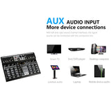 Professional 4 6 8 Channel Bluetooth Mixer Mi Console Audio Interface USB Sound Card for Computer Home Karaoke