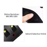 Multifunctional Professional 36W Intelligent Infrared Induction Panda Shape Uv Led Dual Light Source Nail Dryer Lamp