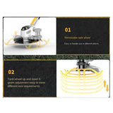 For Garden 21V Cordless Electric Lawn Mower Retractable Household Handheld Rechargeable Trimming Tool with Lcd Display
