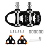Clipless Replacement Accessories Waterproof Road Bike with Cleats Bicycle Pedals for Touring Riding Equipment