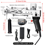 Electric Carpet Weaving cking hines Upgrade 2 In 1 Tufting Gun