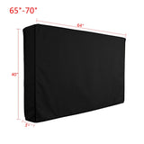 Outdoor TV Screen Dustproof Waterproof Cover Set Cover High Quality Oxford Black Television Case TV 30'' To 70''