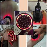 Electric Far Infrared Meridian Massage Brush Vibration Heating Scraping hine Acupressure Microcurrent Body Massager 100-240V