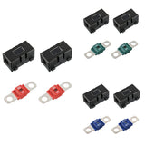 ANS-H Fuse Holder And 2 X High Current Bolt On Midi 40A Amp Plastic Car Flat Fuses For Cars, Trucks, Vehicles 50A