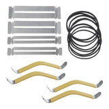 Guitar Coated String Spreaders Fingerboard Guard with Rubber Band Tool for Fretboard Cleaning Filing Polishing or Repairs