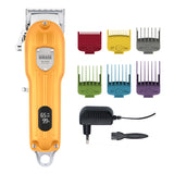 HOTSALE WMARK NG-2025B All-Metal Clipper with Charge Stand LED Display 2500mAh 6500 RPM 9CR18 Blade Hair Cutting hine