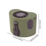on Waist Neck 12000RPM Heavy-duty 15W Electric Rechargeable Clip Belt Fan for Mountaineering Jobsite Gifts