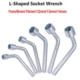 L-Shaped Socket Hexagonal Multi Wrench Key 7-shaped Elbow Sleeve Wrenches Hand Tools 7/8/10/12/13/14mm