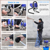 Electric Paint Spraying hine Professional High-pressure Airless Sprayer Multi Painting Tool for spraying indoor ceig wall