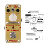 Aroma Aas-3 Pedal Guitar Parts True Bypass Effect Acoustic Simulator Mini Size Guitar Effect Pedalmusic Instruments Pedalboard