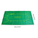 180*90cm Texas Hold'em Poker Tablecloth 10 Players Poker Mat Layouts Table Cloth