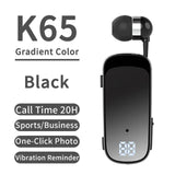 K65 K52 Wireless Earphones Bluetooth 5.2 Talk/Music Time 20 Hour,LED Display, Stereo Business Hands-free Headset With Mic Earbud