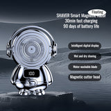 Car magnetic ating blade digital display Yuean electric shaver astronaut set