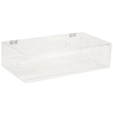 Acrylic 24 Hooks Rotation Necklace Stand Pendant Organizer Holder Dust-Proof Jewelry Display Box