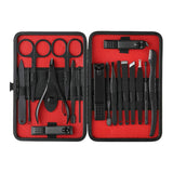 18Pcs Stainless Steel Nail Clipper Set Professional Nail Trimmer Cuticle Remover Nail Cutter Set Care Nail Grooming Nai Tool Set