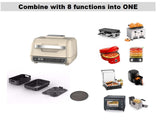 1700W intelligent 8 in 1 Without Oil Health digital air fryer grill