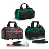 Upgrade 14/16 inch Electrician Bag High Density 1680D Oxford Waterproof Wear-Resistant Strong Tool Storage Toolkit