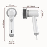 Electric USB Charging Cleaning Brush - Professional for Housework, Kitchen, Dishwashing, Bathtub & Tile, Waterproof