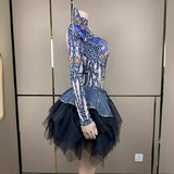 Halloween Party Clothing Women's Butterfly Mesh Skirt Atmosphere Design Mask Fashion Dress Blast Street