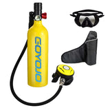 Scuba Diving Oxygen Tank 1L Cyder Underwater Breather for with Breathing Vae A Set