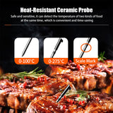 Wireless Meat Thermometer - 328FT Remote Range, Smart Cooking with 2.7-inch LCD