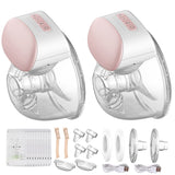 Bebebao Wearable Electric Pump Hands Free Breast Cup 8oz/240ml BPA-free 3 Modes 10 Suction Levels for Breastfeeding