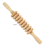 Wooden muscle relaxation e massager fiess yoga meridian thin leg cervical roller massage stick