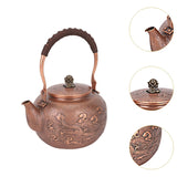 Copper Teapot - Water Boiler & Coffee Pot For Hiking, Picnic & Tea Lovers