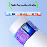 Arrival portable thermos 316 stainless steel vacume drinkware app smart water bottle with TFT temperature display couple cups