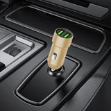 3.4A Fast Charging Adapter Metal Car Safe Auto Charger For Daily Life Business Trip