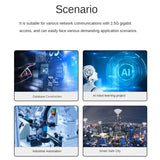 E-Sports NAS High-Speed Vision Industrial Camera Capture Card RTL8125 Pcie To 6-Port 2.5G Server NIC Replacement Accessories