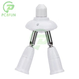 E27 screw mouth one turn multiple head lighting holder base converter DIY lamp accessories