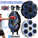 Music hine Bluetooth Wall Target Punching Training Equipment LED Lighted Bo Pads for Kids Adults Home Exercise