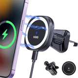 Car Wireless Charger Magnetic Car Phone Holder Wireless Charger For iPhone 14 13 12 Series Fast Charging Car Holder
