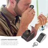 10X Magnification Jeweler Loupe Triplet Lens Magnifier with 6 LED UV Light 21mm for Gems, Jewelry, Coins, Stamps, Etc