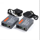 1 Pair HTB-3100AB 20KM AB 10/100Mbps Optical Media Converter Mode Single Fiber SC Port A 1310nm-TX, B 1550nm-TX