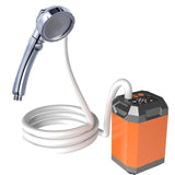 Portable Outdoor Electric Pump Rechargeable Large Capacity Hiking Traveg Camping Shower Digital Display Tool