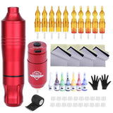 Complete hine Kit Power Supply Aftercare Cream Needle Accessories Supplies Tattoo Body DIY Art Design