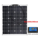 300W 18V Flexible Solar Panel Kit - With Controller Power Bank for Outdoor, Phone, iPad, Camping, RV, Car, Boat